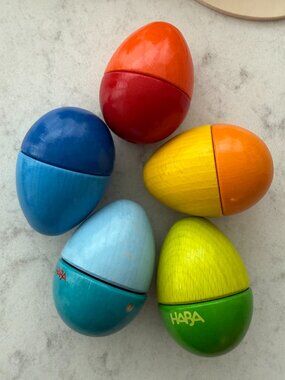Haba Fun with Sounds Wooden Eggs